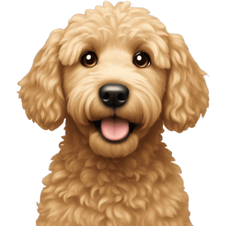 Mini golden doodle emoji