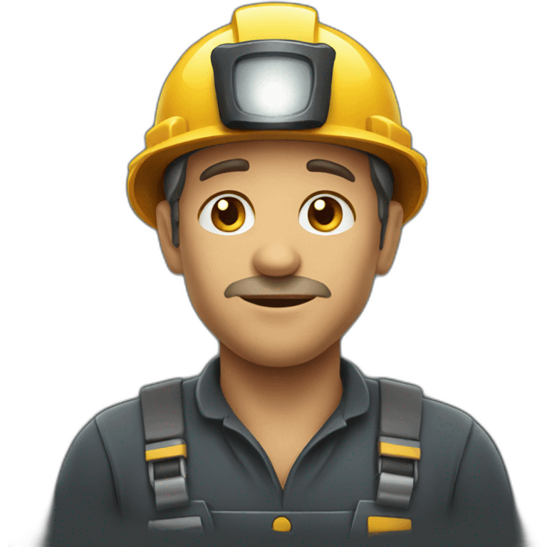 Coal miner emoji