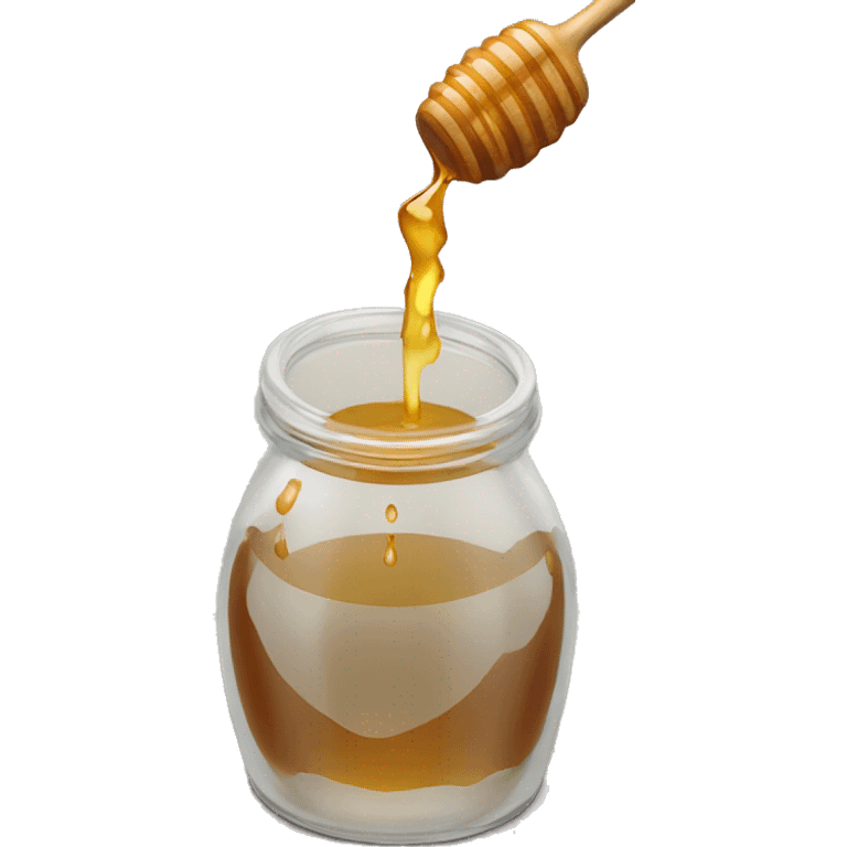 Honey dripping jar emoji