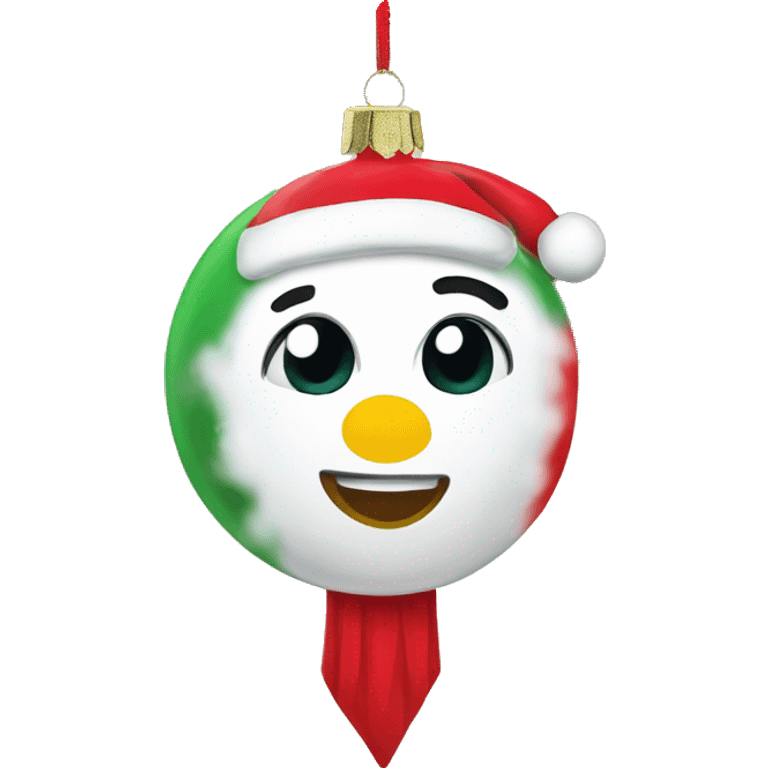 Christmas tree ornament emoji