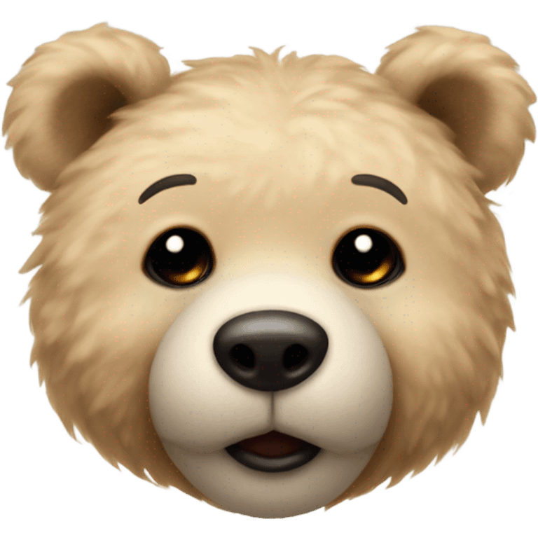 beige teddy bear emoji