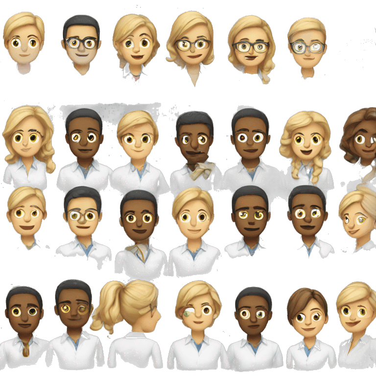 teacher wearing white shirts emoji