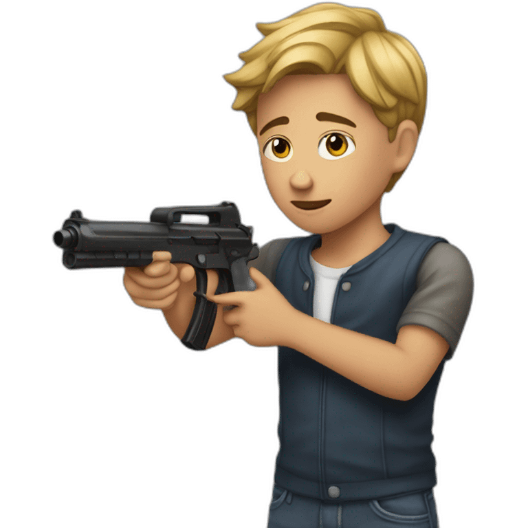 Twink helpfully shooting immigrant child emoji