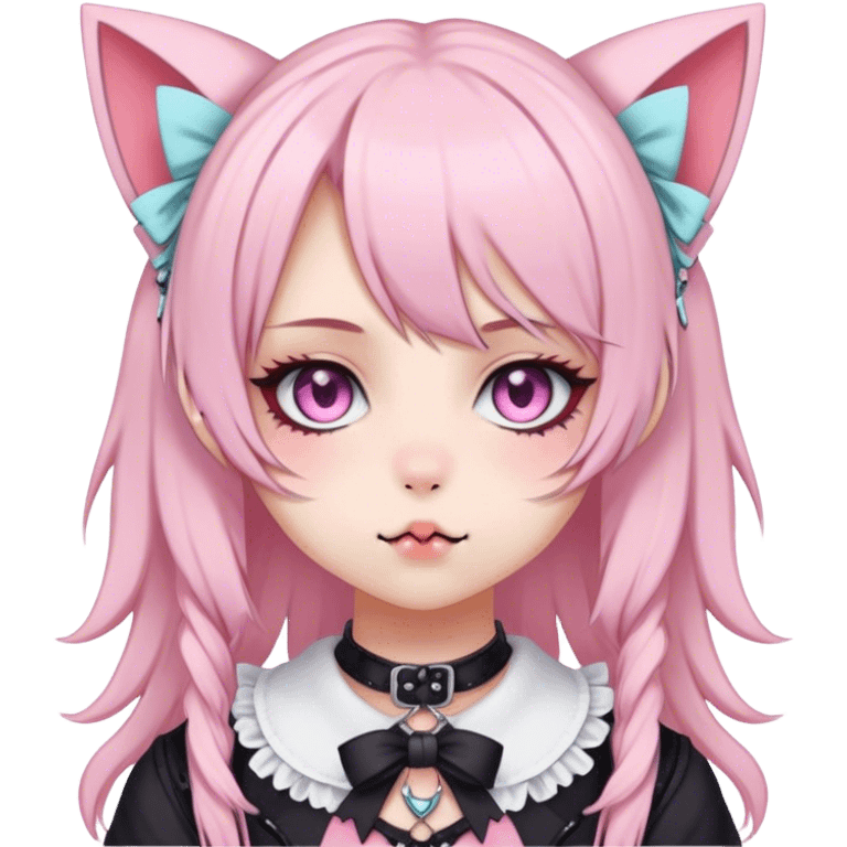 Pastel Edgy Kawaii Cute Beautiful Elegant Pretty Anime Punk Lolita Catgirl emoji