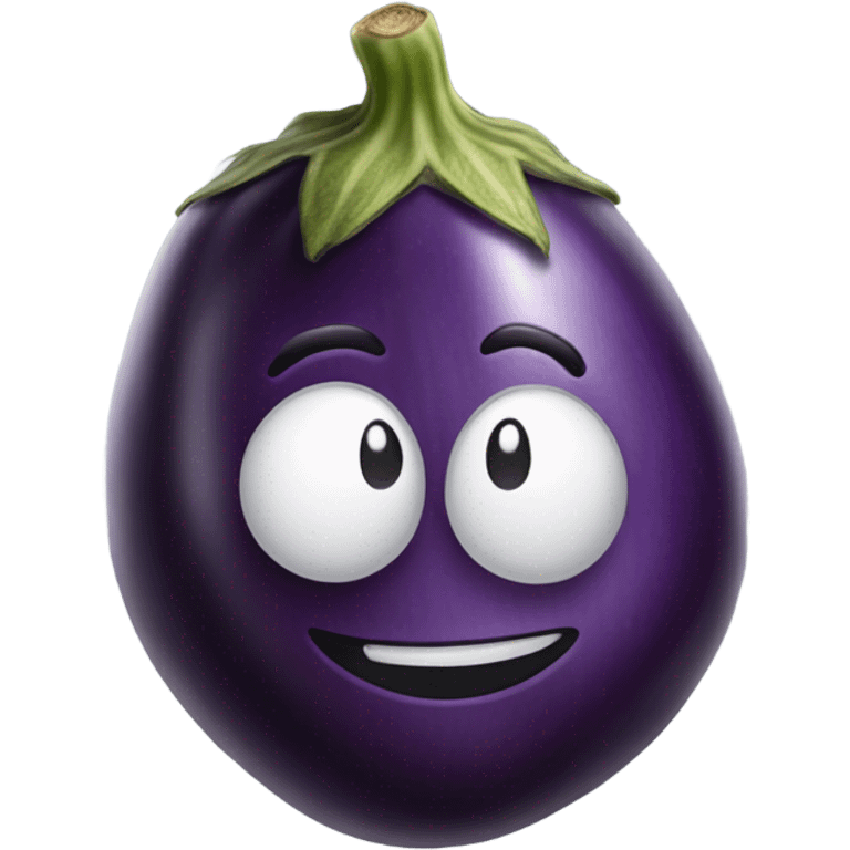 eggplant with veins  emoji