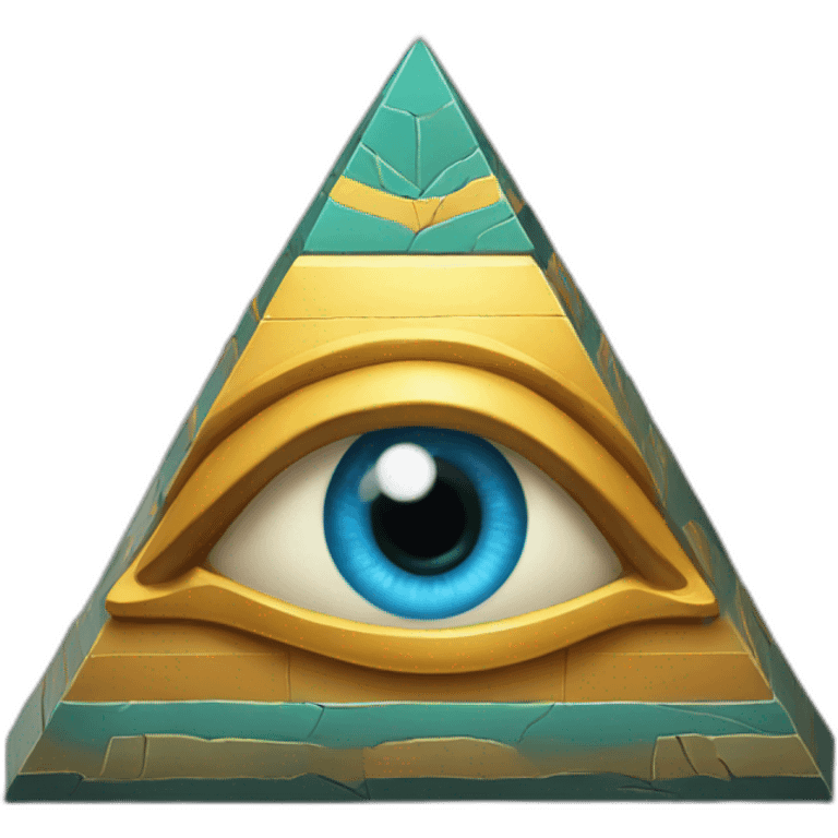 Pyramid Eye god emoji