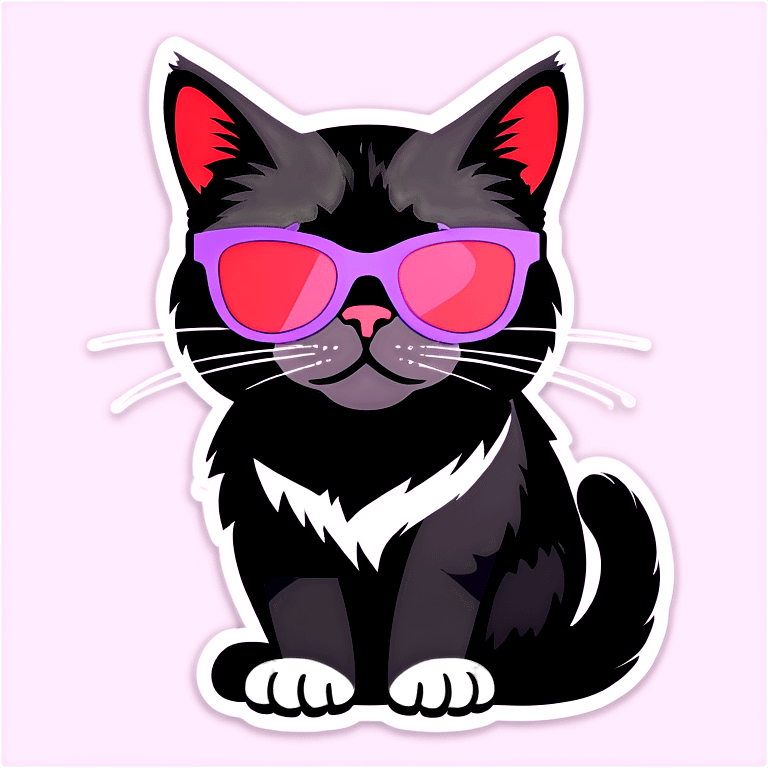 Cat with sunglasses emoji