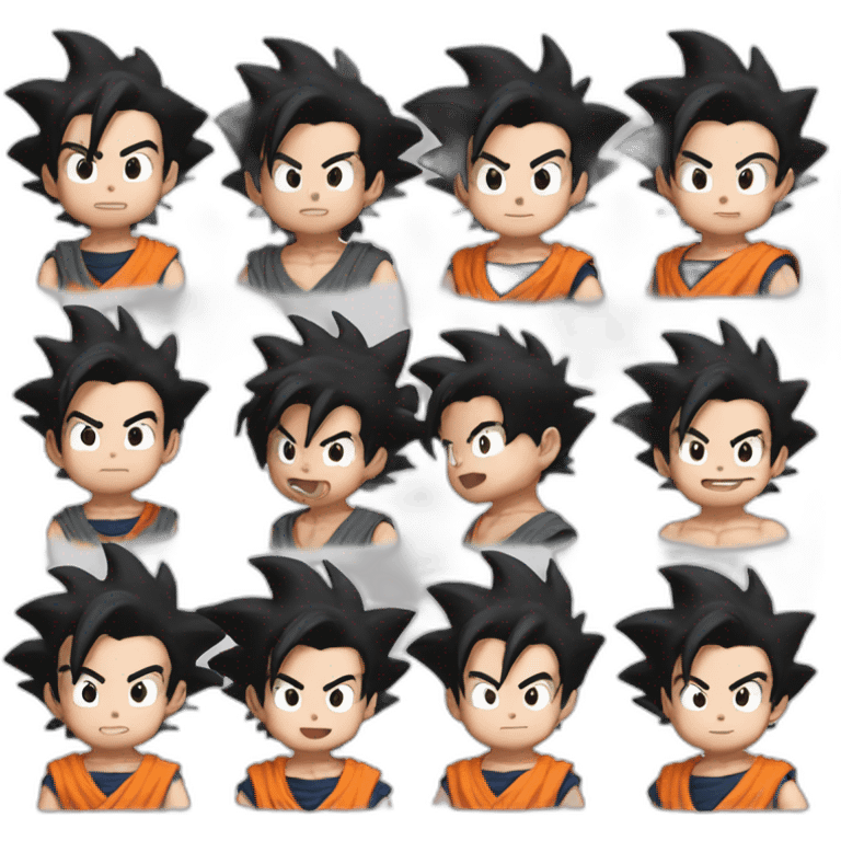 kid goku black hair emoji