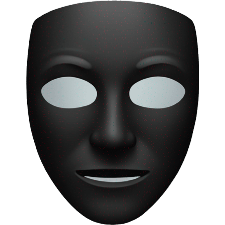 A black anonymous mask  emoji