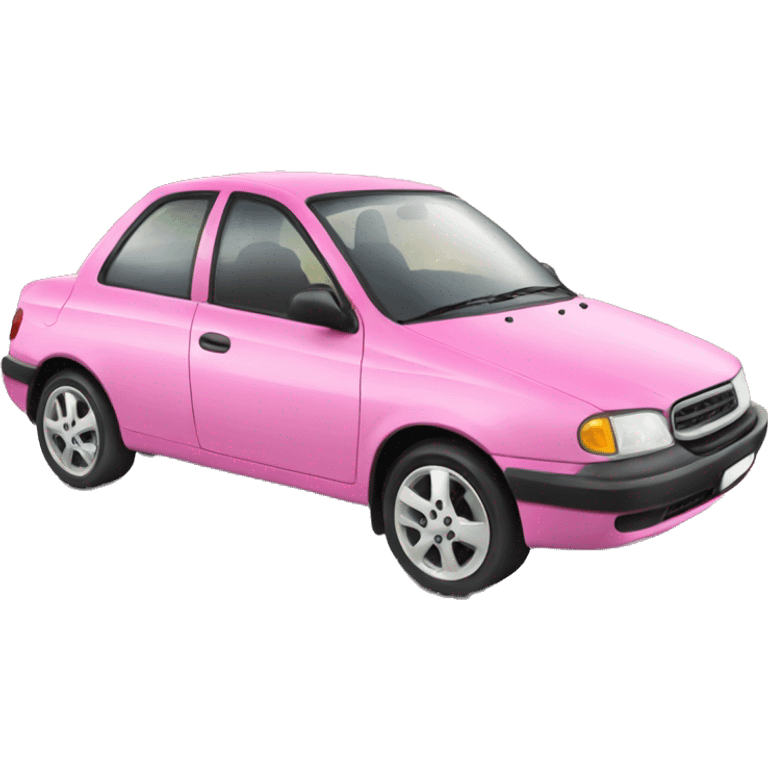 Pink car emoji