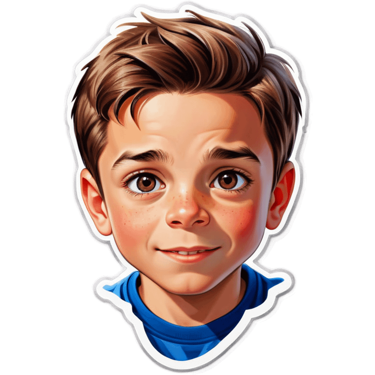 realistic portrait of a boy emoji