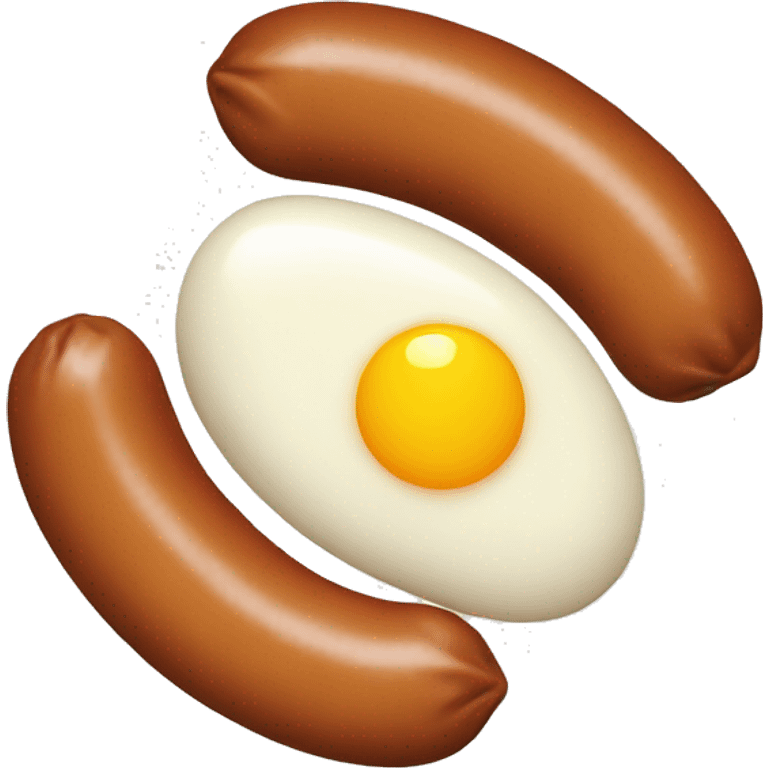 Sausage with eggs emoji