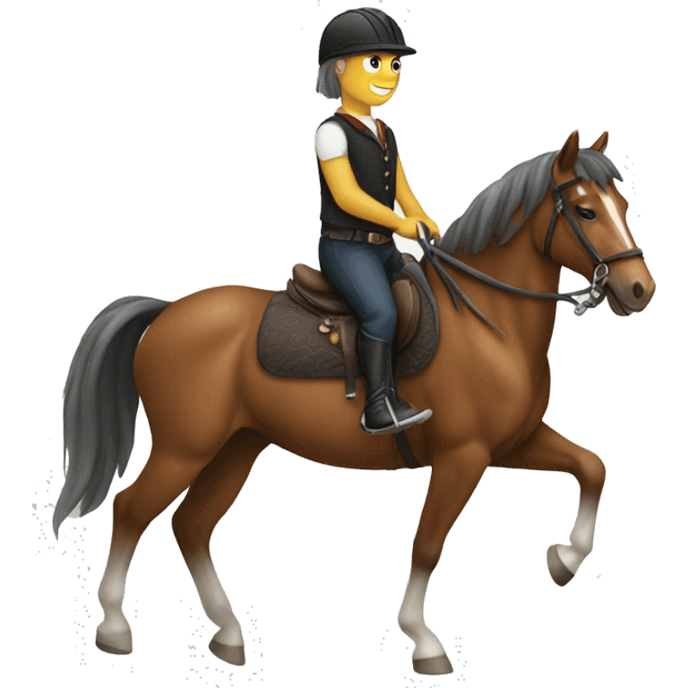   horse riding horse emoji