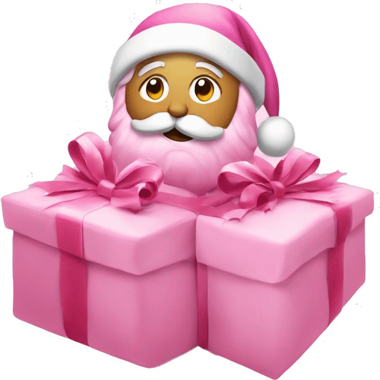 merry christmas in pink emoji