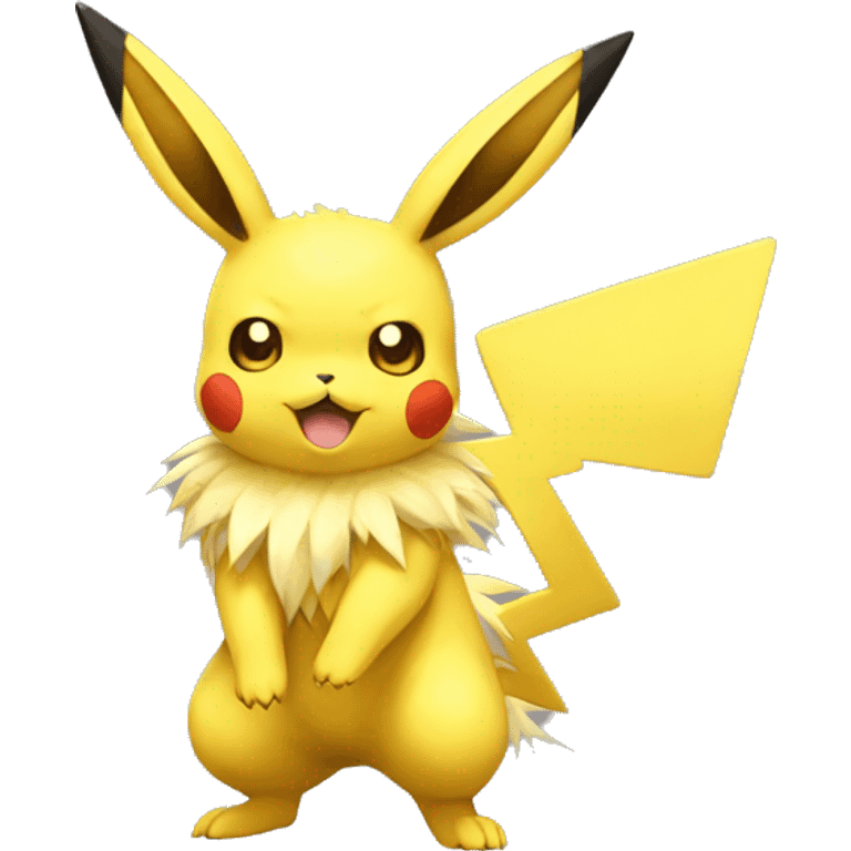 Pikachu-Jolteon full body emoji