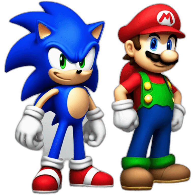 sonic and mario emoji