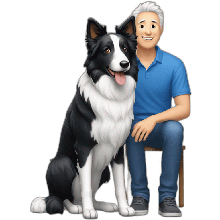 a-man-sits-with-a-adult-blue-and-white-border-collie emoji