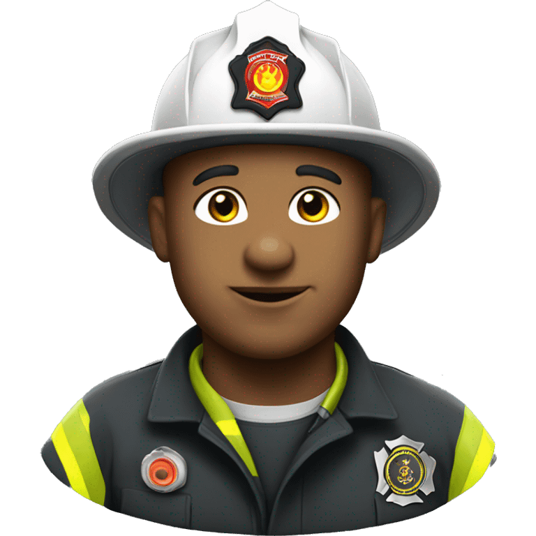 Bald firefighter  emoji