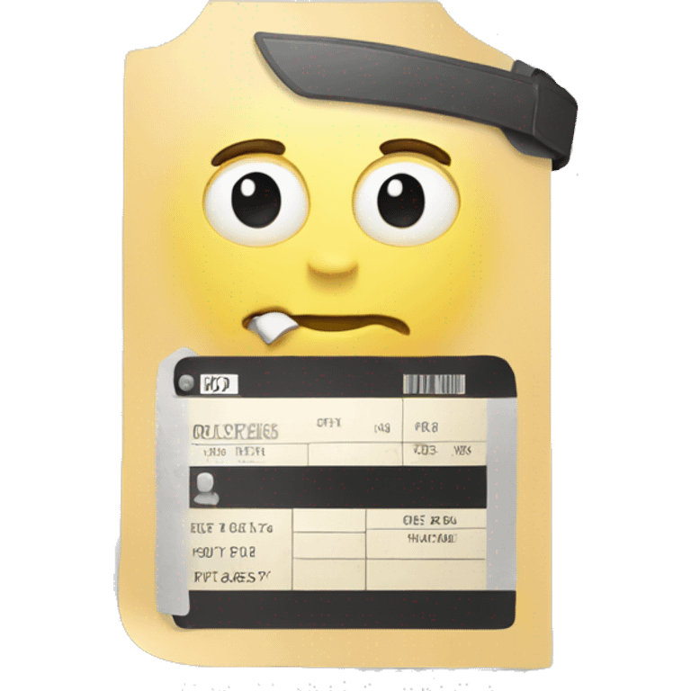 police ticket emoji