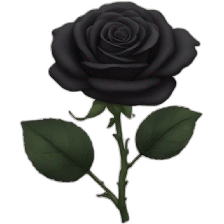 Black rose emoji