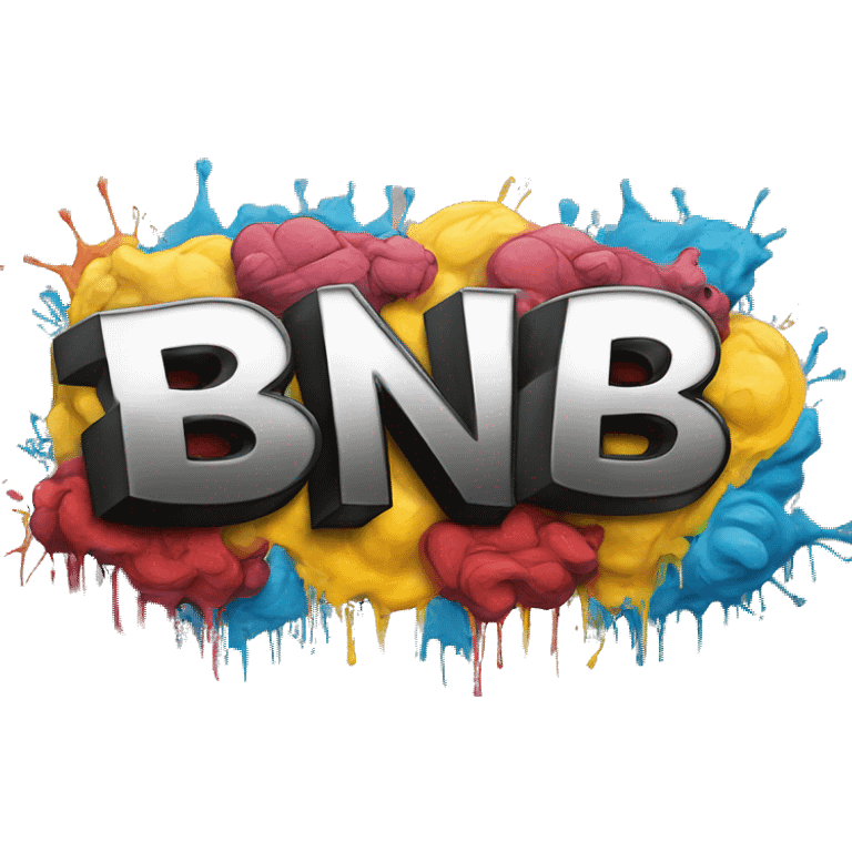 graffiti art work saying "BNB" emoji