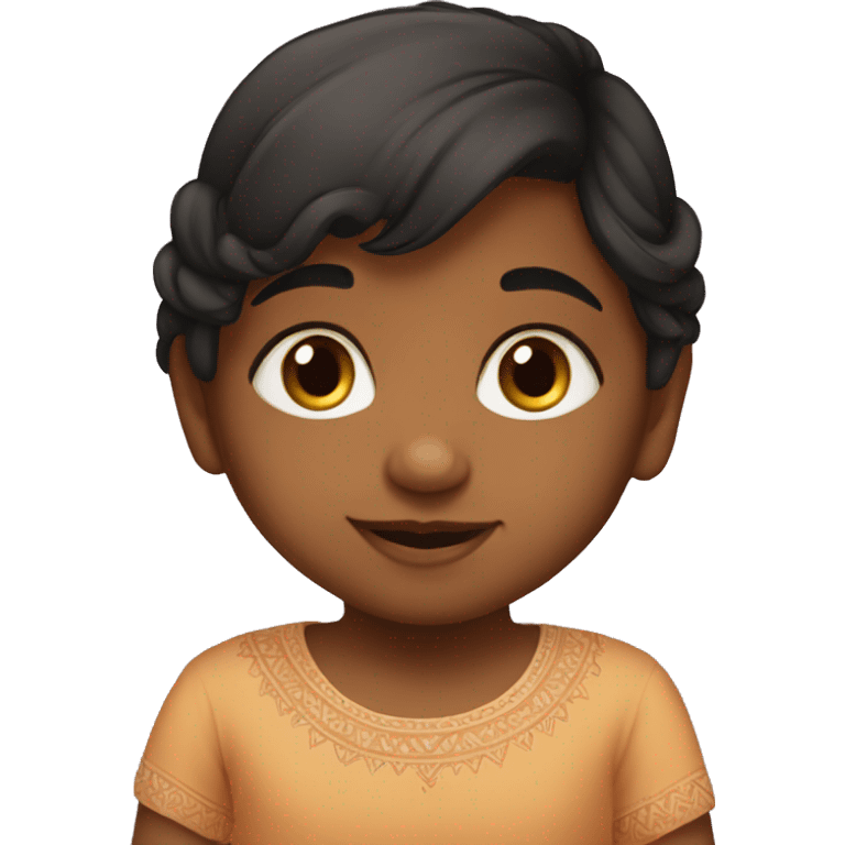 Indian cute baby daughter  emoji