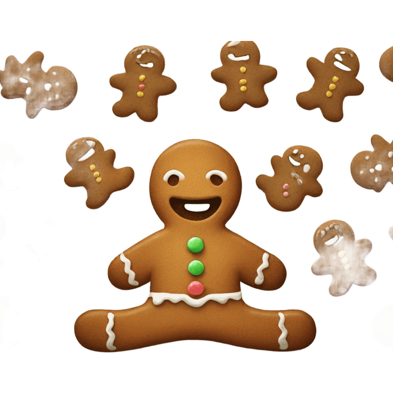 gingerbread man emoji