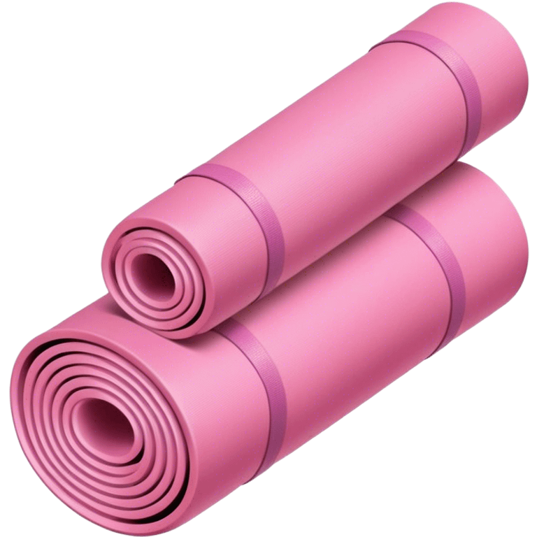 Yoga mat pink emoji