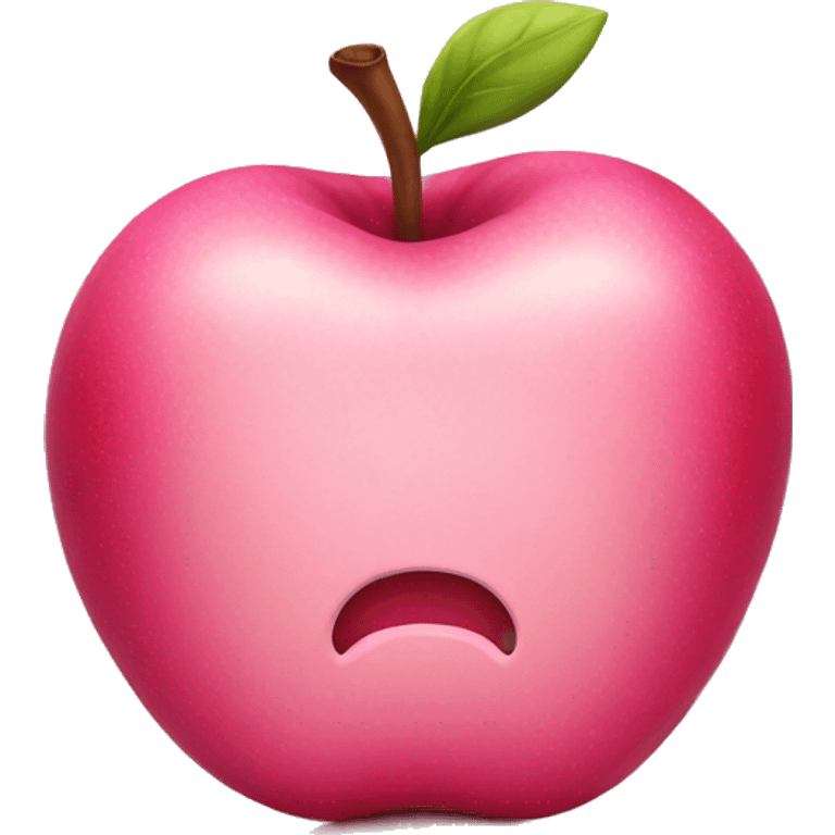 Pink apple emoji