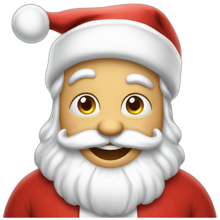 happy hungry santa emoji