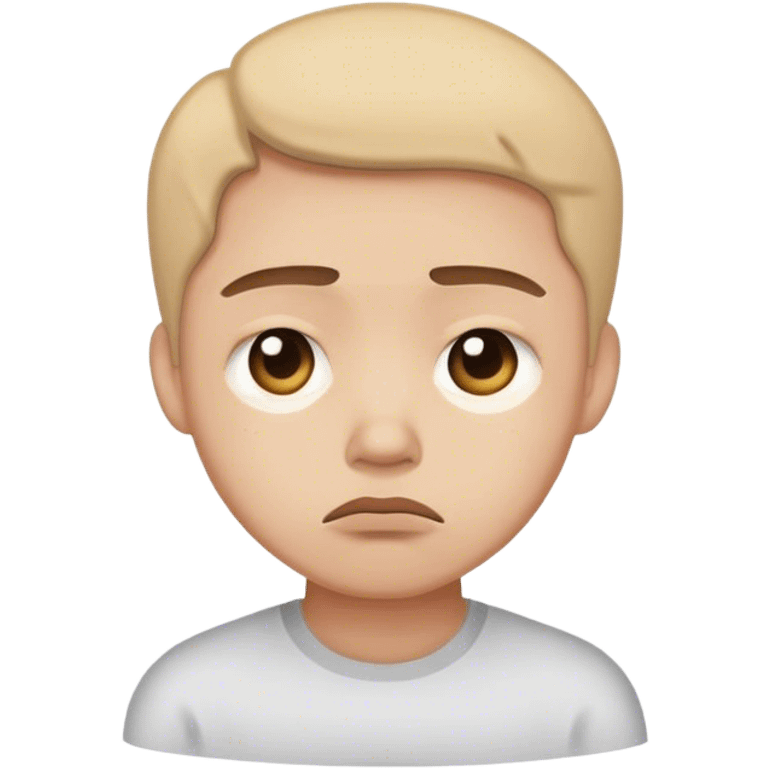 Sad looking  emoji