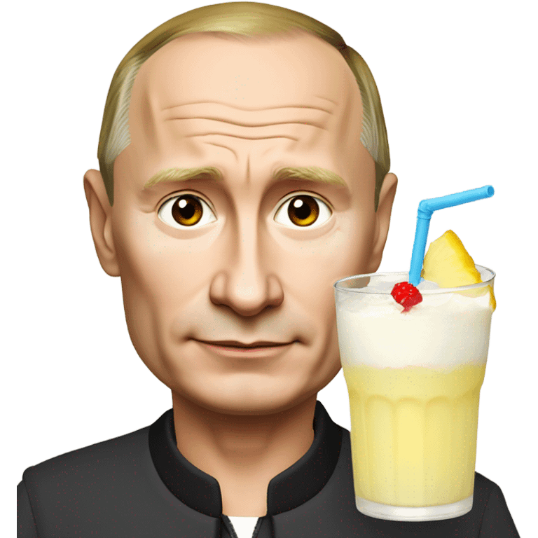 Vladimir putin with a pina colata emoji