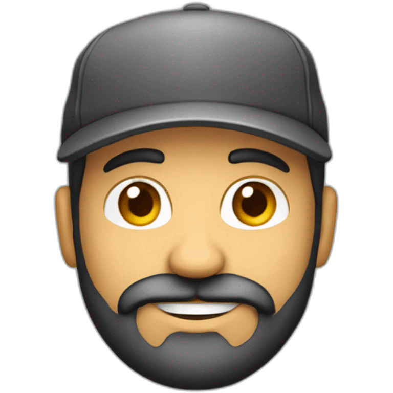 Hombre con barba y gorra  emoji