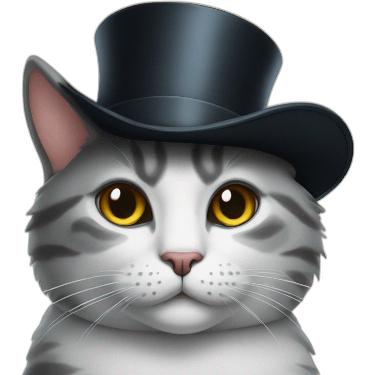 cat with tophat emoji