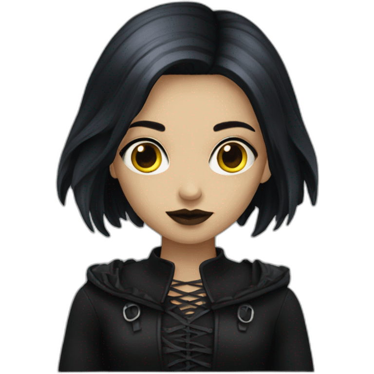 a gothic girl emoji