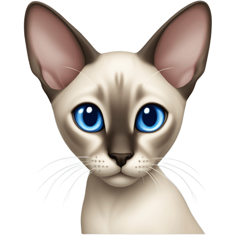 Oriental siamese cat emoji