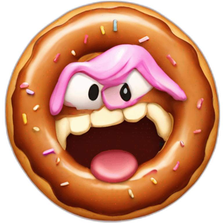 angry doughnut emoji emoji