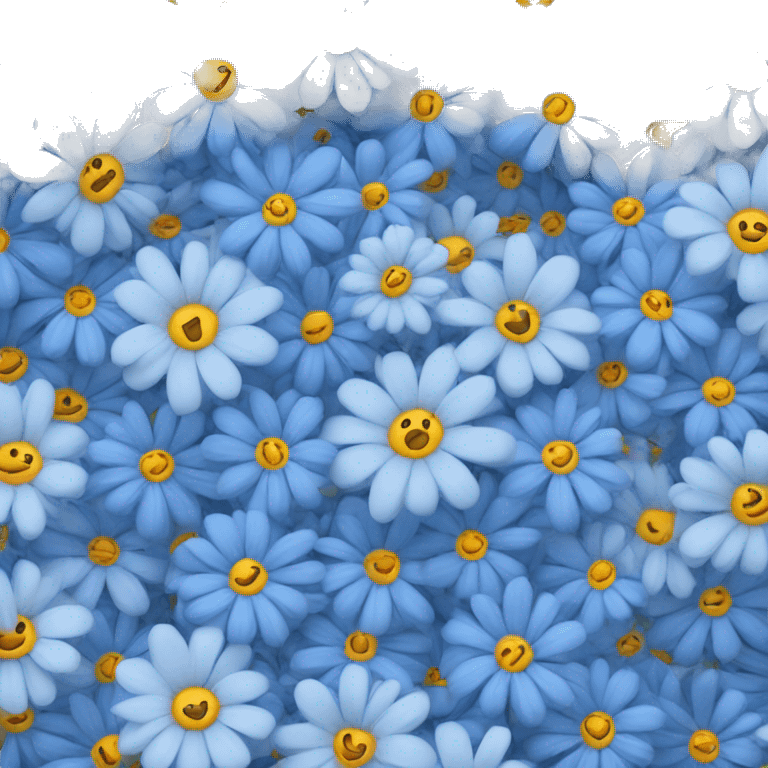 Blue flowers emoji