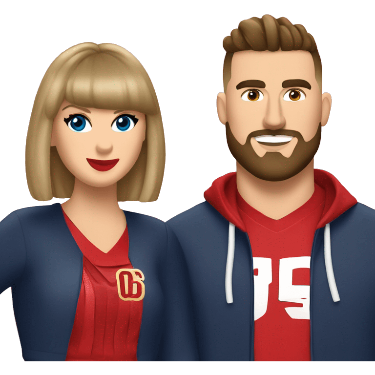 Taylor swift and Travis kelce  emoji