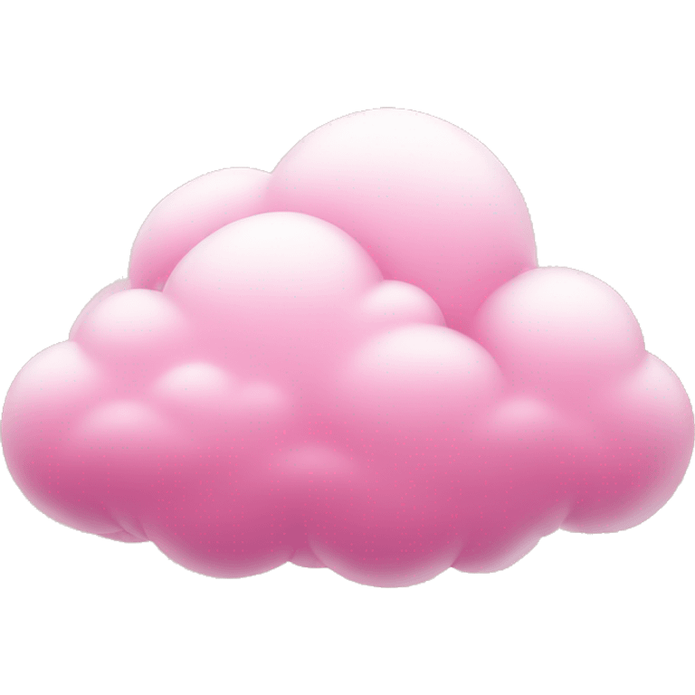 Pink cloud emoji