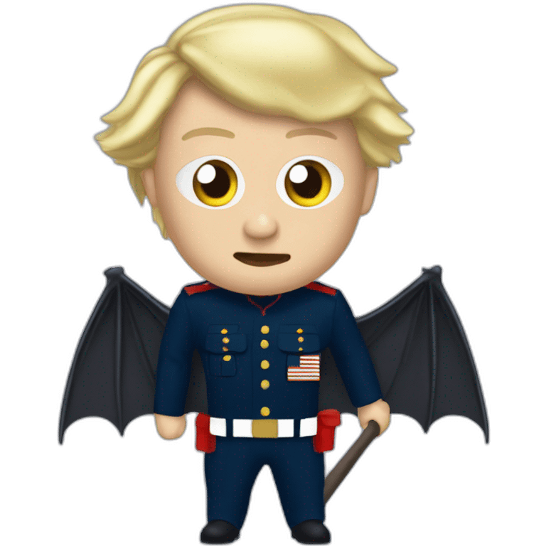 Marine Le Pen bat emoji