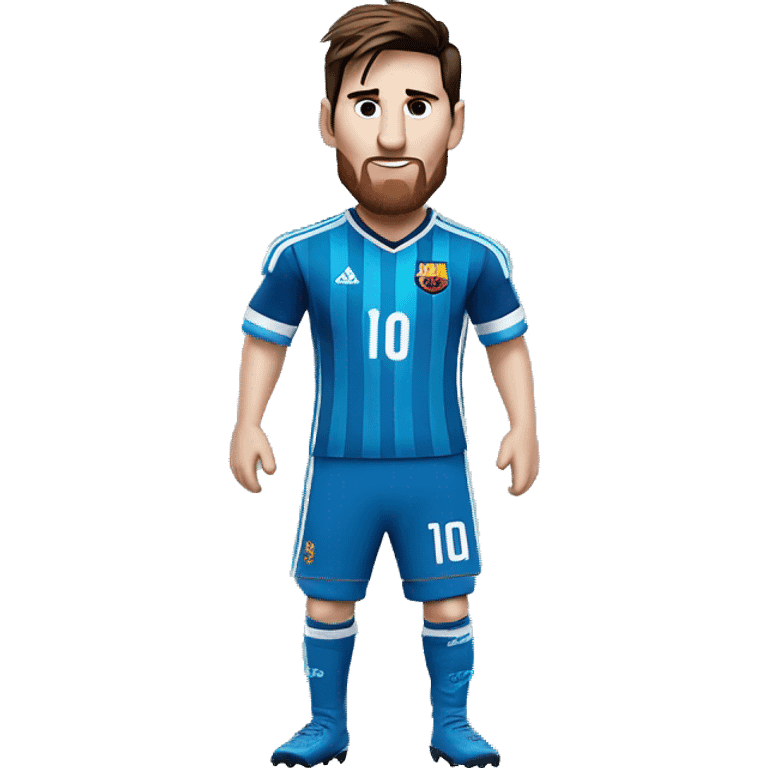 Lionel Messi wearing Sub Zero's clothes emoji