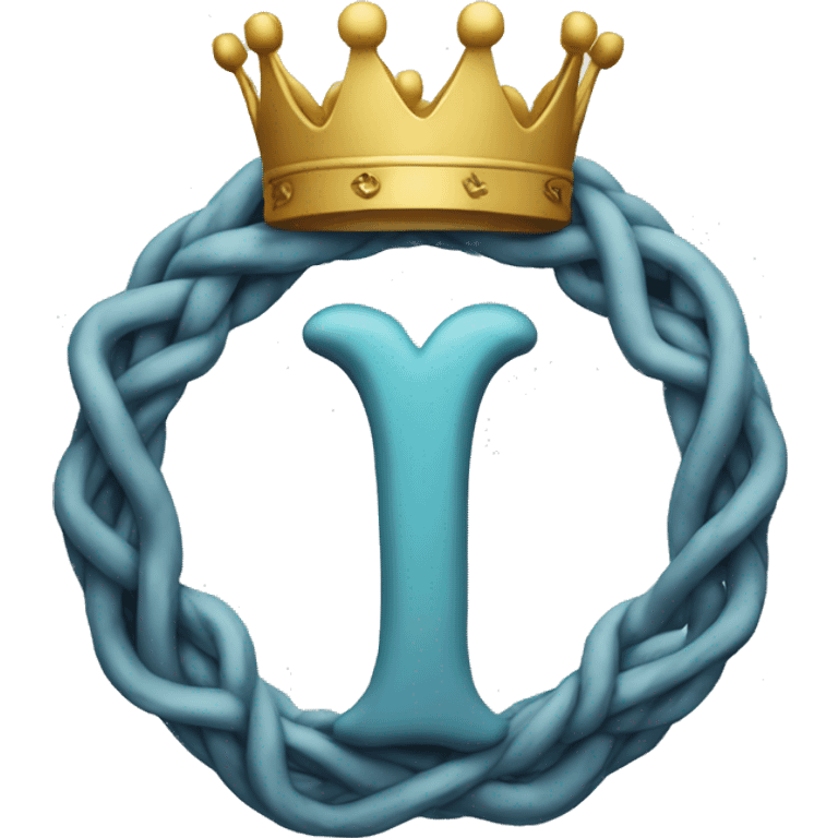 infinite logo and crown emoji