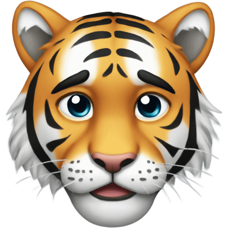 Exhausted Tiger emoji