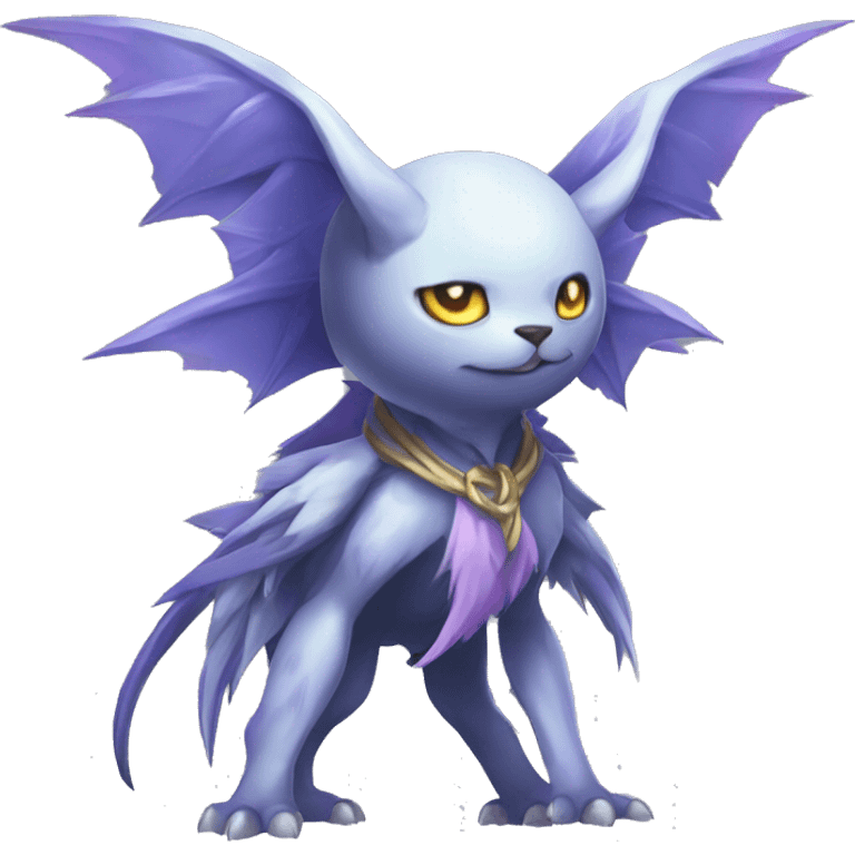 cute cool edgy sharp eldritch ethereal magical Digimon-Fakemon-animal full body emoji