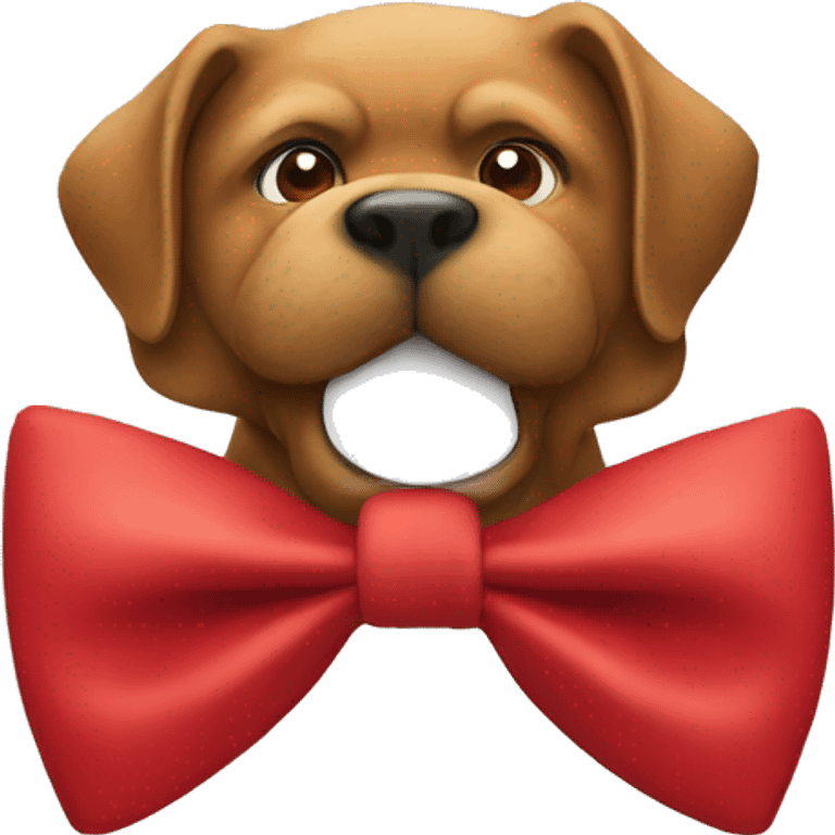 Red bow tie  emoji