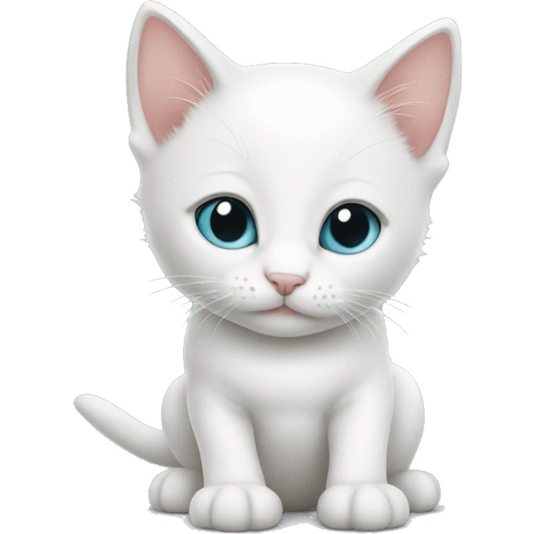 White kitten emoji