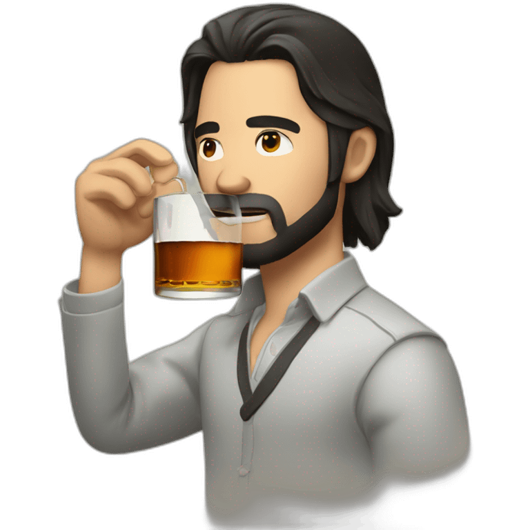 Jonh wick drinking whisky emoji