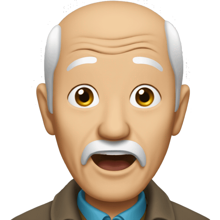 kazakh oldman surprised emoji