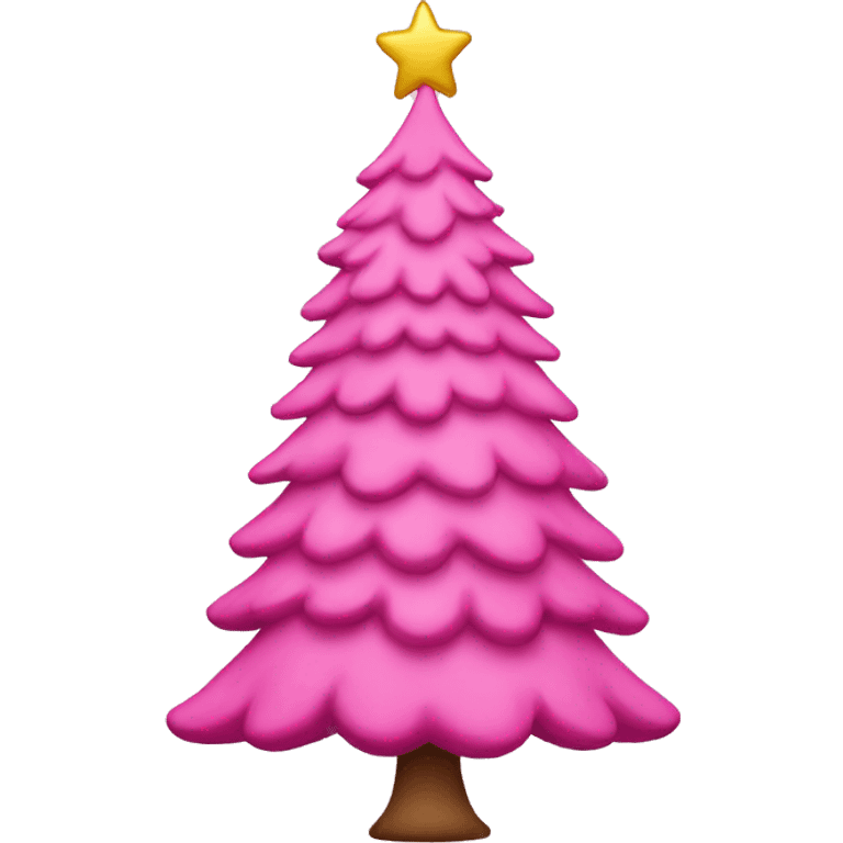 Pink Christmastree emoji